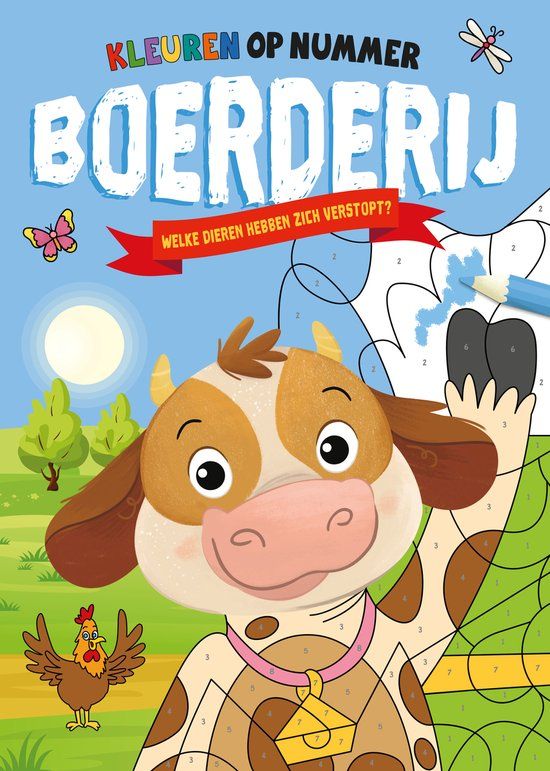 Boerderij Rebo Productions - Boerderij - Kleuren op nummer: Welke dieren hebben zich verstopt?