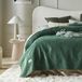Couverture en velours vert foncé, 170x210 cm