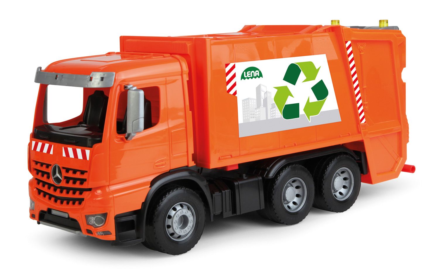Lena Worxx Vuilniswagen Mercedes-Benz Arocs 52cm - Oranje