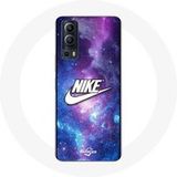 Nike Hoesje voor Vivo Y72 5G Logo Wit Gekleurde Ruimte Maniacase