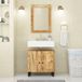 Maison Exclusive - Meuble sous-vasque en bois de manguier massif et en panneaux de bois