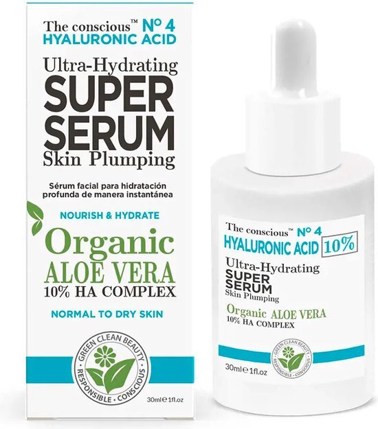 The Conscious™ Hyaluronic Acid Ultra-hydrating Super Serum Organic Aloe Vera 30 Ml