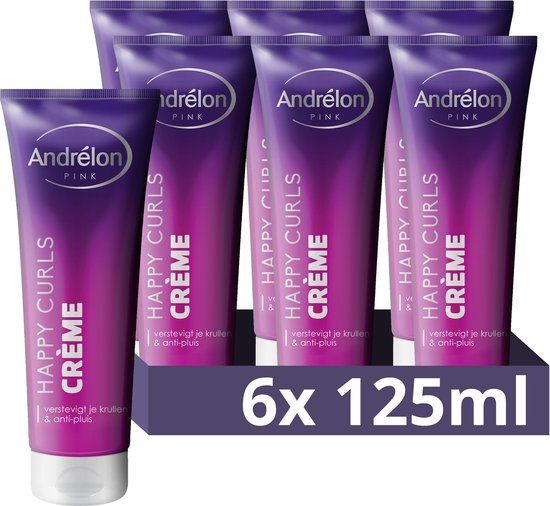 Andrélon Pink Crème - Happy Curls - 6 x 125 ml