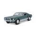 Bauer Spielwaren Maisto Ford Mustang GTA Hatchback '67: modelauto met vering, schaal 1:18, deuren en motorkap beweegbaar, kant-en-klaar model, stuurbaar, 24 cm, groen