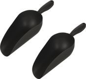 Pro Garden Multischep - 2x - kunststof - donker grijs - handschep - schepje - 33 cm