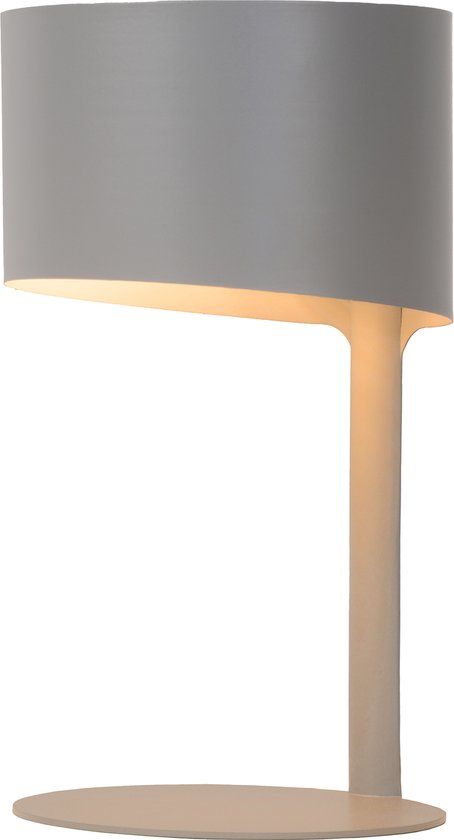 Lucide KNULLE Tafellamp - Ø 15 cm - Grijs