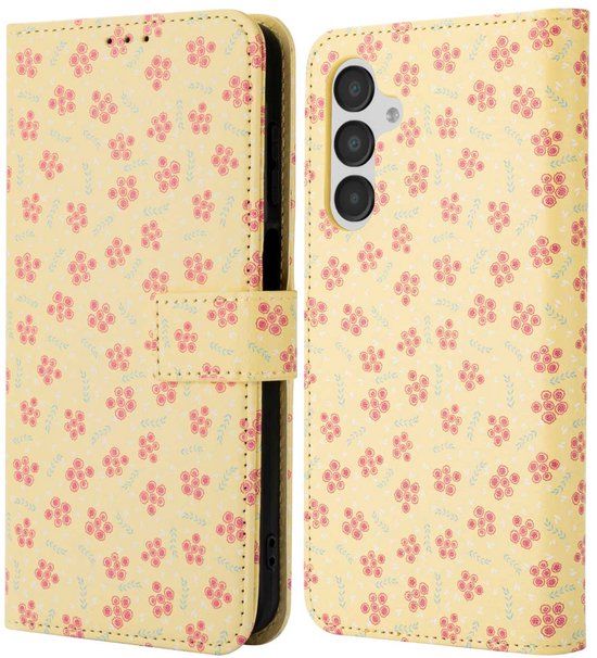 imoshion Design Bookcase voor de Samsung Galaxy A16 - Sunny Yellow Petite Flowers