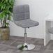 Maison Exclusive - Tabouret de bar pivotant en tissu gris clair