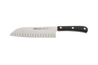 Arcos Europa Santoku mes - NITRUM roestvrij staal 180 mm - handgreep POM kleur zwart