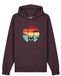 Watapparel Sweatshirt 'Retro Sunset Cat' lichtblauw / lichtgeel / rood / bordeaux