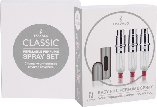 Travalo Classic Hd Set Refilled Flacon 3x5 Ml + Case