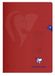 Clairefontaine 333226C - Lot de 25 cahiers S'coolbook, DIN A4, 32 pages, 90g, réglure 26 petits carreaux avec marge, rouge