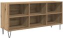 vidaXL meuble TV chêne artisanal 103,5 x 30 x 50 cm bois technique