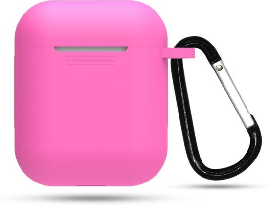 Go Go Gadget Siliconen case airpods karabijnhaak roze