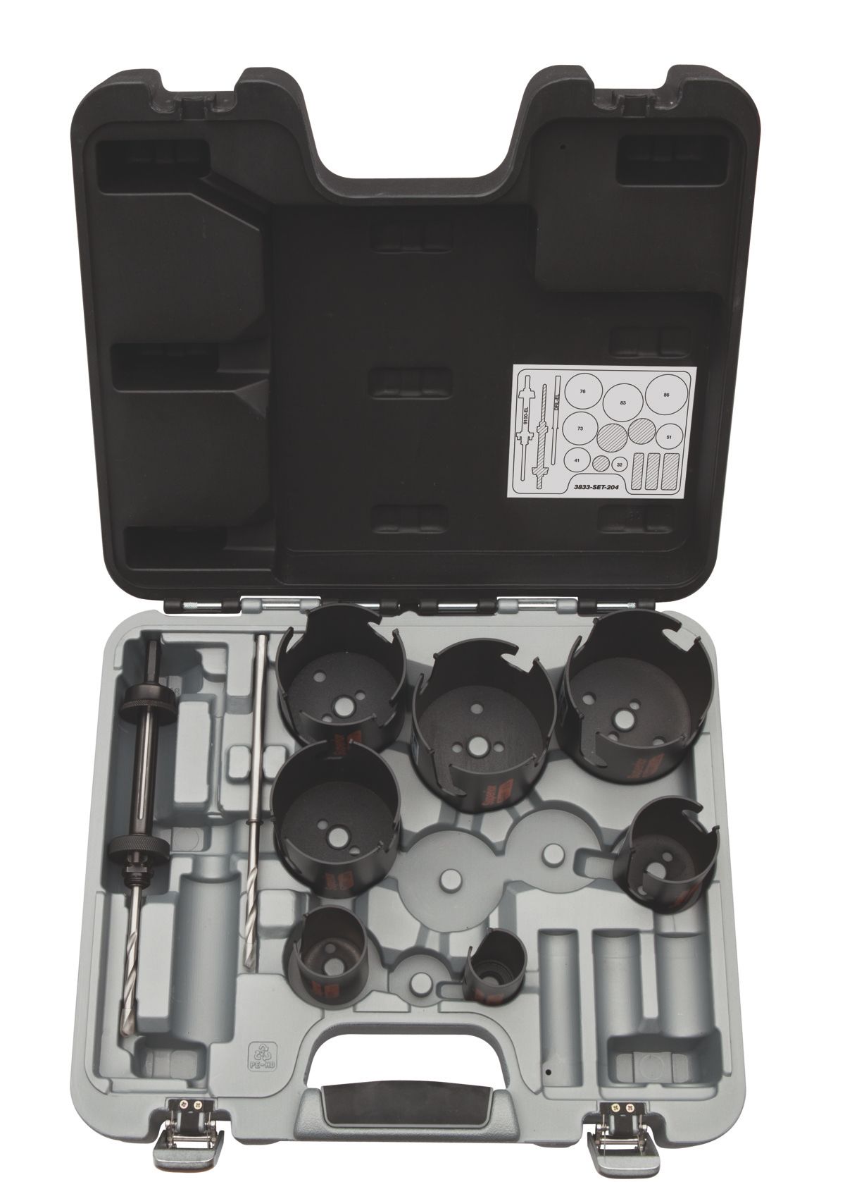 Bahco Gatzagenset | Superior™ | multiconstructie | voor hout en steen - 10-delig - 3833-SET-204