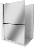 Mexen Kioto+ L paroi de douche avec étagère Walk-in 70 x 200 cm, miroir, noir