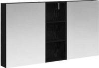vidaXL Badkamermeubelset, 3-delig, 130 x 14,5 x 70 cm, bewerkt hout