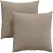 vidaXL Coussin d'assise 2 pièces Tissu Taupe 60 x 60 cm