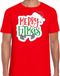 Bellatio Decorations Merry fitmas Kerstshirt / Kerst t-shirt rood voor heren - Kerstkleding / Christmas outfit XL