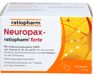 Neuropax-ratiopharm forte gélules avec uridine monophosphate (UMP), vitamine B12 et acide folique pour soutenir la régénération nerveuse, 80 gélules