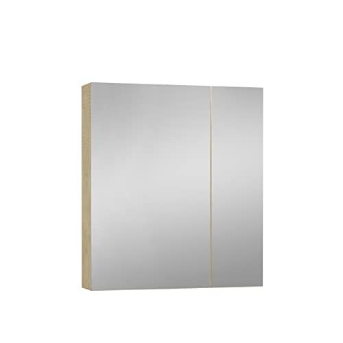 Baikal Camerino 70 cm Wegkast met spiegel en LED-licht - Natuur