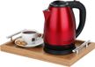 MARADO Bouilloire électrique, sans fil, super puissant, rouge, 1,9 litre, 1500W