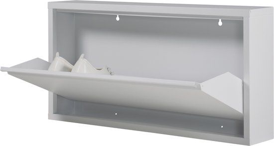 Spinder Design BILLY 1 Schoenenkast - Wit | Metaal | 3 paar schoenen