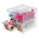 Deflecto Stapelbare kubus-organizer, bureau- en knutselorganizer, 4 laden