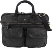 Kangaro Roberto Romano FIRENZE Aktetas Zwart Leer 16 inch