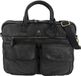 Kangaro Roberto Romano FIRENZE Aktetas Zwart Leer 16 inch