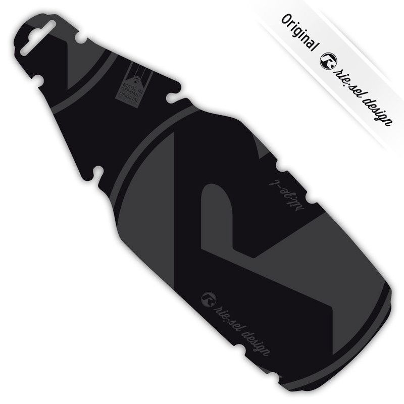 Riesel Design rit:ze L Achterspatbord - zwart/grijs