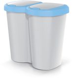 Keden Prosperplast Compacta B Duo - Prullenbak - 40L - Grijs / Blauw