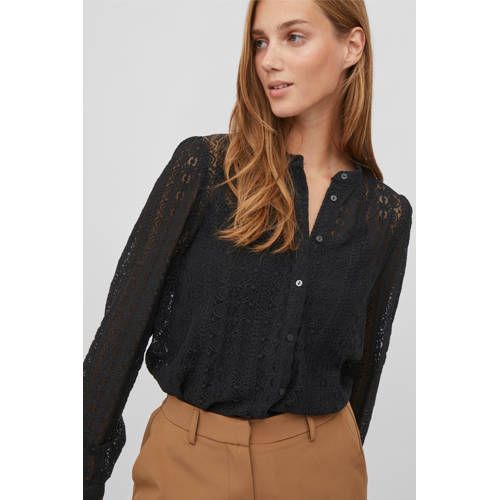 VILA VICHIKKA - Blouse - zwart