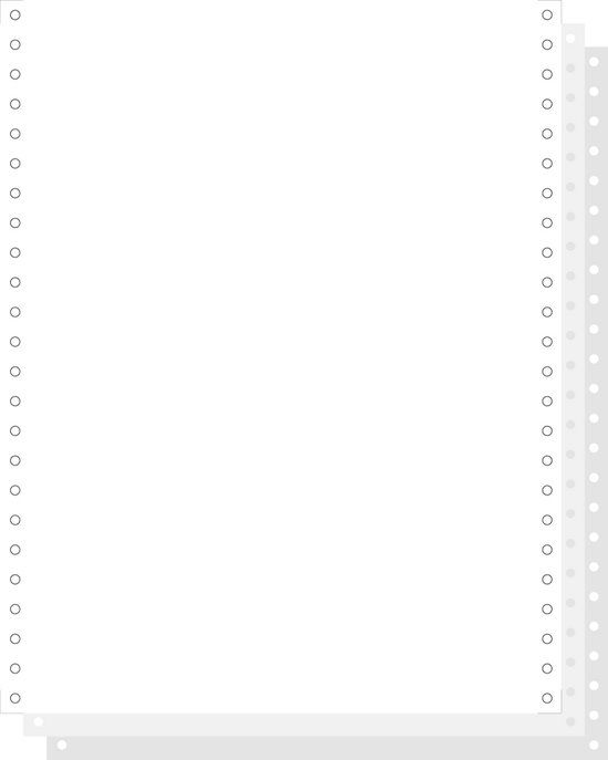 Exacompta 62423E Listingpapier 1000 vel Wit 240x12