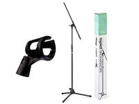 MIS Stagg MIS-0822BK Microphone Boom Stand with Folding Legs Black