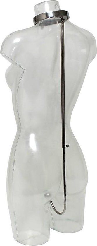 Rimba - Bondagehaak - Collar Met Anaal Haak - Verbonden Met Stang - RVS - Medische Kwaliteit