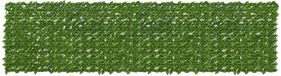 vidaXL Écran de balcon avec feuilles Vert et Jaune 400 x 100 cm