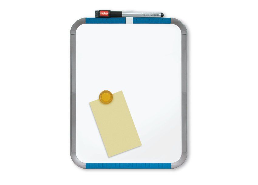 Nobo Slimline Magnetic Whiteboard - 280x220mm - White