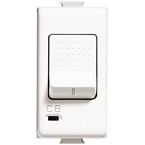 BTicino AM5210S Matix automatische tweepolige schakelaar 10A, 230 V - wit, zilver