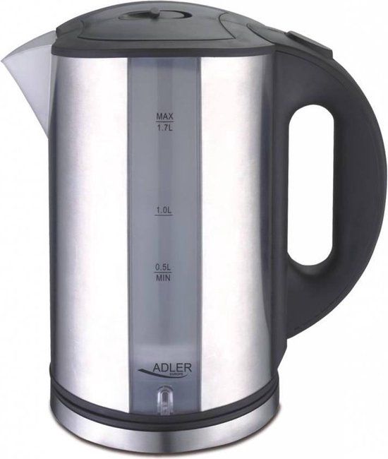 Adler AD 1216 - Waterkoker - Snoerloos - 1.7 Liter - RVS - 2000 Watt