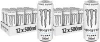 Monster Energy Ultra Zero Sugar White 12 x 500 ml
