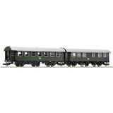 Roco 6200124 H0 set de 2 wagons de 2e classe de la DB Wagons 2e classe classe B3yge, wagon 2e classe avec porte-bagages genre BD3yg
