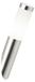 Applique murale extérieure, 40 cm, douille E27, IP44, acier inoxydable, argenté