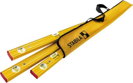 STABILA PRO SET 80 AS 19714 Waterpasset 30 cm, 60 cm, 120 cm 0.5 mm/m