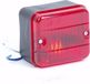Huismerk Mistlamp 87 x 77 x 50mm Rood/Zwart