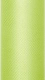 Merkloos Glitter tule stof - groen - 15 x 900 cm