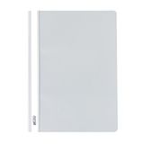 Herlitz 975474 Snelhechter A4 PP met transparant voordeksel, 10 stuks, lichtgrijs