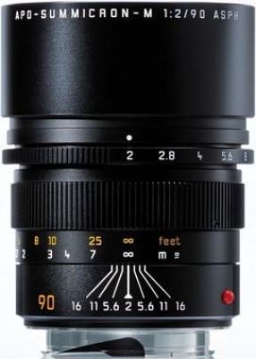 Leica Apo-Summicron-M 90 mm f/2 Lens - Black