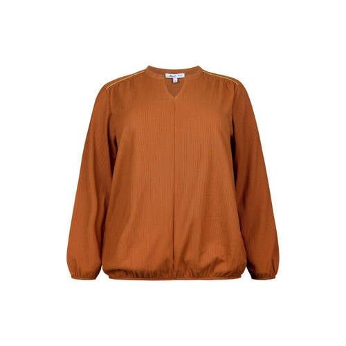 Miss Etam Plus blousetop camel
