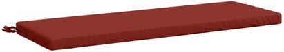 vidaXL - Bankkussen - SOEST - 100% Polyester - Rood - 120 x 40 x 5 cm